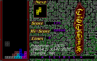 Tetris atari screenshot